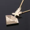 Mode VVS Nature Diamond Pendant Real Gold Hip Hop Jewelry Collier pour femmes hommes