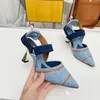 Designer Sandaler Colibri Sandals Classic Women Sandal pekade höga klackar Multicolor Tech Mesh Transparent Hollow Heeled Slingbacks Shoes 35-42