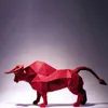 80 cm de long bonne chance Bull Cow Home Decor Room Decoration 3D Papier Modèle Paper à la main Papercraft Origami Art Toys for Children 231227