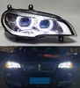 Phare de voiture pour BMW X5 E70 LED phare de jour 2007-2014 clignotant feux de route lentille de projecteur