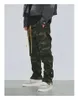 Y2K Rhude 23SScamouflage costume de travail pantalon à cordon personnalisé tendance décontractée 231226