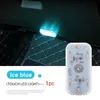 1 st LED Touch Light Mini Wireless Car Interiör Belysning Auto Tak Tak Läslam