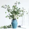 Decorative Flowers 73cm/113cm Fake Eucalyptus Leaf Branches Artificial Plastic Green Plant Faux Leaves Stems Multi-function Home Room