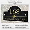 Placa de número de porta moderna personalizada, placa de endereço de números de apartamento para casa, número para a rua, acrílico, sinal ao ar livre 231226