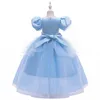 Girl Dresses NABINA GIURN BLU BLU DREST BATTO BASSO PRINCIPESSO WEED BAGNI BAGNO BALLO COMPLETO COMPLETO PER 3-10Y