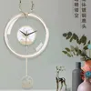 Wandklokken Luxe batterijklok Slinger Rustige woonkamer Metaal Scandinavisch uurwerk Grote Orologio Da Parete Home Decor