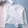 White Girl Cardigan Kids Spring Autumn Long Sleeve Cotton Sweater Girl For 1 2 3 4 6 8 10 11 Years Old Girls Coat OMGosh 231226