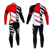 Camisa de ciclismo homem manga longa conjunto outono bicicleta roupas bib terno shorts distância maillot calças estofamento respirável masculino 231227