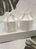 10 morceaux de papier kraft avec corde de chanvre Boîte d'emballage hexagonal Boîte de bonbons et boîte d'emballage cadeau 231227