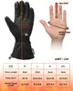 Guantes de ciclismo de invierno con pantalla táctil calentada con batería para moto esquí al aire libre Camping senderismo guantes de motocicleta impermeables 231226