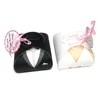 Cadeau cadeau 10/20 / 50pcs boîte de bonbons de mariage robes de mariée et de marié boîtes de faveur sac d'emballage avec ruban décor de fête de fiançailles créatif