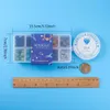 1Box Mixed Natural Stone Beading Making Kits with Elastic Thread for DIY Chakra Bracelet Choker Jewelry Findings Accessories 231227