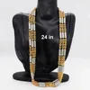 Collana Orecchini Set Semplice Placcato Oro Esagonale Buddha Catena Di Bambù Gioielleria Raffinata Collane Clavicola Per Uomini Africani Donne Regali Di Compleanno