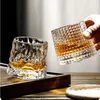 Novedoso vaso de whisky de cristal grueso creativo, peonzas de vidrio, diseño de martillo, copas de vino, espíritu XO, copa de brandy, copa de vino 231226
