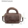 Schoudertassen 2023 Winter Nieuwe Dames Pluche Tas Trend Designer Kleine Crossbody Pluizige Tote Luxe Clutch Portemonnee Veelzijdige Handbagblieberryeyes