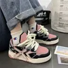 SHANPA Platform Mode Roze Dames Sneakers Comfortabel en Elegant Casual Sportschoenen Student Chic Kawaii Damesschoenen 231227