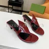 Womens Summer Slipper G Slides Ladies Low Heel Slippers Designer Sandals Flat Heel Fashion Versatile Leather Casual Comfort Flip Flop Size 12