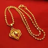 Collana in oro 100 18k a catena corta bella clavicola per le donne regalo di gioielleria raffinata regalo reale 24k 999 ciondolo placcato giallo 231226