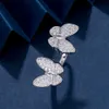 Van Clover – bagues de créateur pour femmes, bagues de qualité originales, bague papillon, or Rose, coquille blanche, anneaux réglables