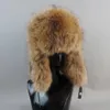 Unisex zewnętrzny wiatrowoodporny zima naturalny futra futra czapki kobiety szopa futro luksusowy prawdziwy kapelusz skórzany owczarek 231226
