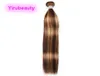 Yirubeauty cabelo humano malaio trama dupla p427 1030 polegadas onda de corpo reto crespo encaracolado piano cor um pacote 6473166