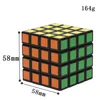 Rauchzubehör Rubik Cube Tabakmühle DIA 58mm Vierschicht Zinklegungsgewürz trockener Kräuter -Brecher Bunte Schleifen