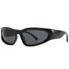 NY CAT EYE TILLHOUNADE SUNGLASSER Personlig Instagram Fashion Net Red Silver Glasses Fashion Sports Neutral Solglasögon