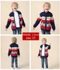 Brand Children Sweater Winter Spring Kids Knitted Sweaters For Boys Cardigan Thick Baby Jacket Velvet Lined Gray And Blue Coat 231226