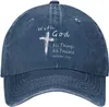 Bollkåpor med Gud Alla saker är möjliga kristna tron ​​unisex baseball cap