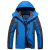 Men's Jackets Winter 2023 Men Windproof Fleece Thick Warm Hooded Zip-up Windbreaker Male Camping Waterproof Plus Big Size Larger Coat