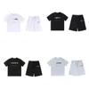 Mens Womens T-shirt Tracksuit Designer Embroidered Alphabet Print Luxury High Quality Black White Summer Sports Fashion Cotton Short Sleeve Shorts Casual Suit 7GLP