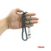 Filo di resina verde Tasbih perline di preghiera musulmana Misbaha arabo braccialetto di moda regalo accessori islamici gioielli turchi