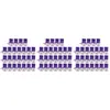 75 pièces sacs de lavande vides impression florale pochette de parfum Sachets sac pour dormir relaxant violet foncé 231226