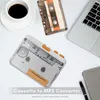 Portable Tape Player USB Cassettes Recorder Cassette to MP3 CD Converter via Compatible with Laptops and Personal Computer 231226