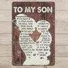 1 piece of retro metal signTOMY SON, suitable for wall decoration in bars, restaurants, living rooms, farms, etc.; Christmas gift 11.81*7.87 inches