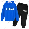 Criança personalizada agasalho 2 peças conjunto meninos meninas velo criança esportiva 4 to14 anos para adolescentes jogging hoodies sweatpants 231226