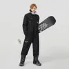 Thick Men Women Ski Jumpsuit Outdoor Sports Snowboard Jacket Warm Jump Suit Waterproof Winter Clothes Overalls Hooded 231227