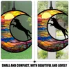 Decoratieve beeldjes schattige hond hanger glas-in-lood Suncatcher medaillon raam hangend ornament versieren