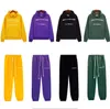 Designer Tracksuit Mens Autumn Winter Clothes Hoodies Hooded Pullovers Men Woman Oversized Streetwear Green Yellow Purple Black