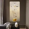 Wall Clocks 40 80CM Creative Art Large Indoor Light Luxury Atmospheric Living Room Restaurant Entrance Decor Clock