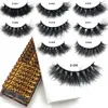 Sirena rossa Fluffy Mink Lashes Wholesale 10-50 paia / Bulk Vero per ciglia con bighette morbide per ciglia naturali per il trucco delle ciglia di visone 231227