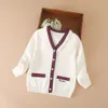 Girls Sweaters Knitted Cardigan Long Sleeve Autumn Winter Kids Jacket Children Outerwear 231226