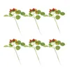 Partij Decoratie 6 Stuks Vaas Gesimuleerde Bayberry Potplant Model Met Kunstbloemen Home Decor Plastic Po Prop