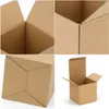 20 pièces / Brown Kraft Paper Party Boad Box DIY Paper Box Boîte de mariage Party Personnalisation Multi Size 231227