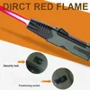 Windproof Butane No Gas HighFlame Lighter Red Flame Jet Turbo Torch Lighters Portable Outdoor Camping BBQ Kitchen Ignition Guns