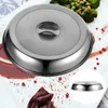 Dinnerware Sets Vegetable Cover Kitchen Tool Dish Hood Round Steak Protective Cooking Stainless Steel