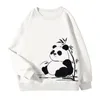 Bluzy damskie 500 g bawełniane wysokiej jakości kobiety mężczyźni sweter chińskie chiny śliczne panda niedźwiedzie luźne wiosenne jesienne pullover długie rękawy bluza