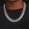 12 mm-20 mm schlichte kubanische Halskette ohne Steine ​​Kubanische Verbindung Kette Messing 18K Gold VVS 5A Kubanische Kette für Männer