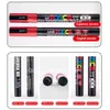 Japan UNI Permanent Posca Acrylic Paint Marker PC-1M/3M/5M Custom Color Graffiti Drawing Advertising Highlighter Art Supplies 231226