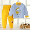 Kinder Sets Herbst Winter Thermo-Unterwäsche Set für Jungen Mädchen Verdicken Warme Baumwolle Kinder Kleidung Baby Schlafen Kleidung Pyjamas 231226